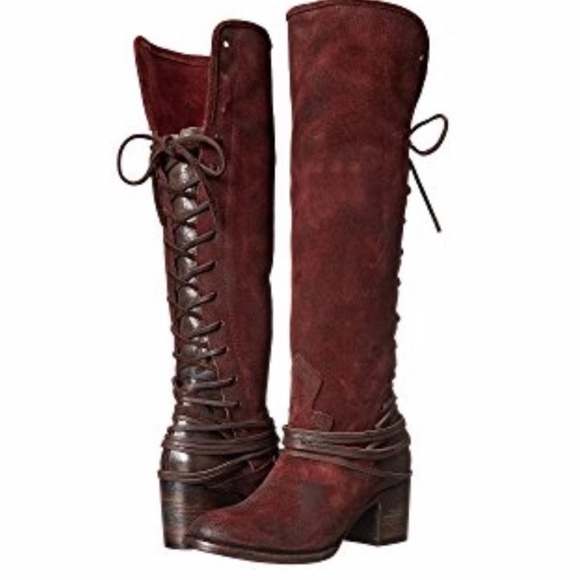 Freebird Coal Wine Suede Boot